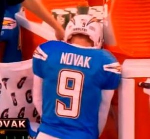 Nick Novak peeing